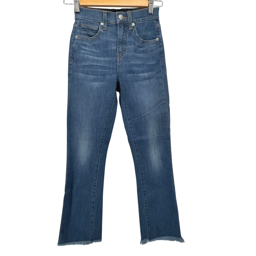 Veronica Beard Carly Skinny Jeans Womens Size 23 Sunrise Blue‎ Frayed Hem NWT